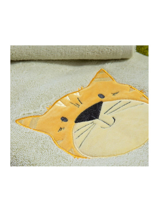 Nef-Nef Homeware Set of Baby Towels 2pcs Jungle Music Jungle Music Weight 420gsm
