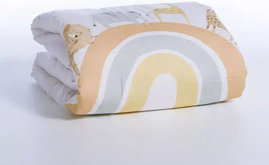 Nef-Nef Homeware Jungle In Motion Baby Quilt Baumwolle Ecru 110x140cm