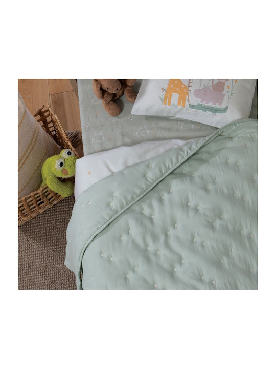 Nef-Nef Homeware Special Star Детско Одеяло Микрофибър Ментово 80x110см Nef-Nef Homeware Special Star Детско Одеяло Микрофибър Ментово 80x110см