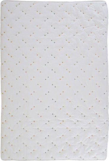 Nef-Nef Homeware Happy Baby Quilt Mikrofaser Ecru 110x150cm