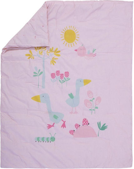 Nef-Nef Homeware Spring Happiness Baby Quilt Cotton Spring Happiness Pink 110x140cm