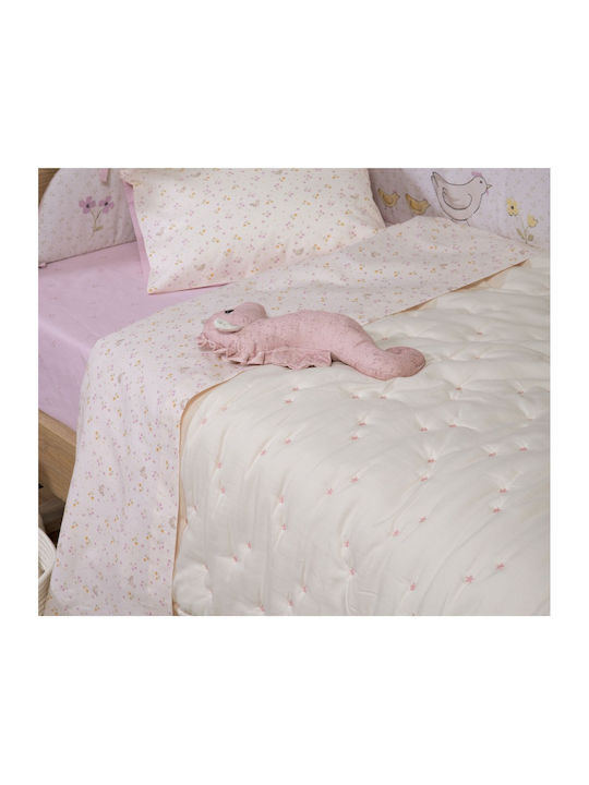 Nef-Nef Homeware Special Flower Детско Одеяло Микрофибър Екрю 80x110см Nef-Nef Homeware Special Flower Детско Одеяло Микрофибър Екрю 80x110см