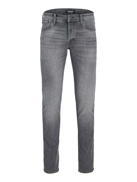 GLENN Ανδρικό Παντελόνι Τζιν Ελαστικό Grey / Black Denim