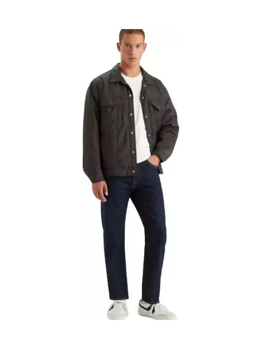 502 Ανδρικό Παντελόνι Τζιν Cropped με Regular Tapered Εφαρμογή Dark Blue