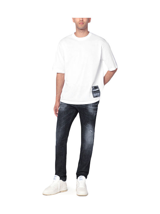 Cool Guy Men's Jeans Pants With Slim Fit Black