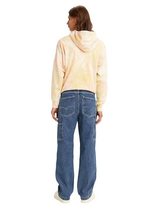 Stay Loose Carpenter Ανδρικό Παντελόνι Τζιν με Loose Baggy Εφαρμογή Μπλε