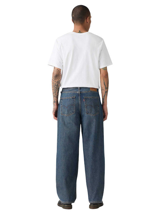 578 Ανδρικό Παντελόνι Τζιν με Loose Baggy Εφαρμογή Dark Indigo