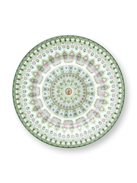 PiP Studio Εταζέρα από Πορσελάνη Πράσινη Ø17cm Π21xΜ26.5cm