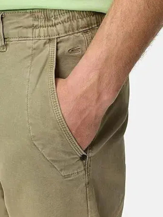 Men's Chino Trousers Elastic Regular Fit Olive