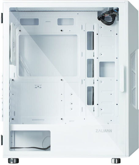 Zalman I3 Neo V2 ARGB Gaming Midi Tower Κουτί Υπολογιστή με Πλαϊνό Παράθυρο Λευκό