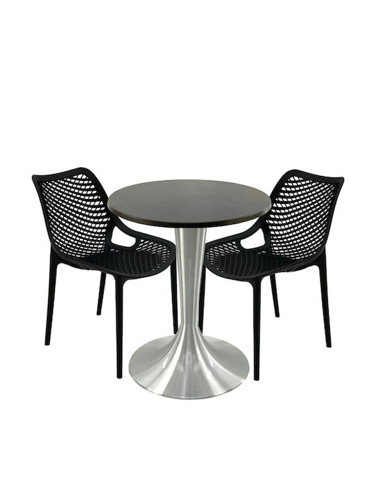 Set Sala De Mese Pentru Spații Exterioare Mici Maple 3 Piese Raki