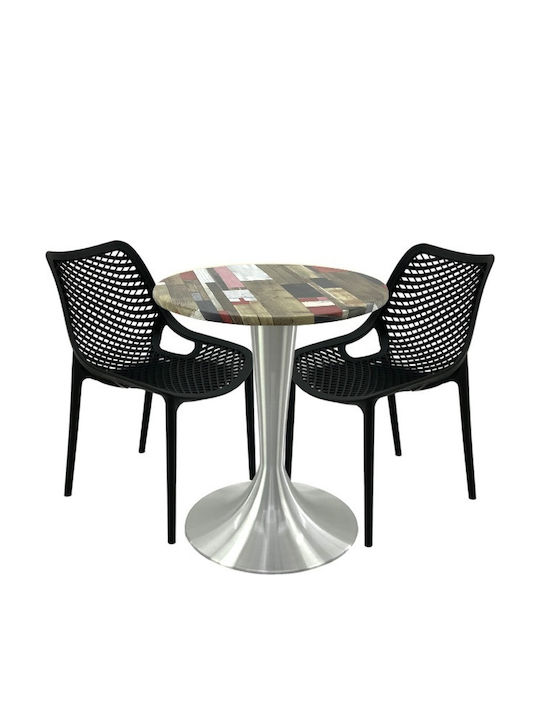 Set Sala De Mese Pentru Spații Exterioare Mici Maple 3 Piese Raki