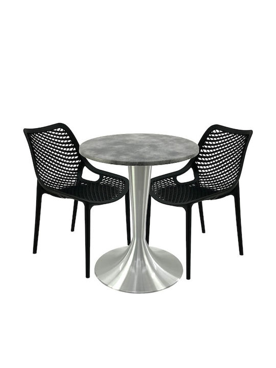 Set Sala De Mese Pentru Spații Exterioare Mici Maple 3 Piese Raki