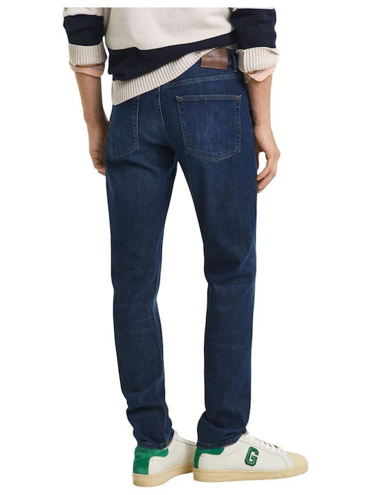 Men's Jeans Pants with Slim Fit Dark Blue