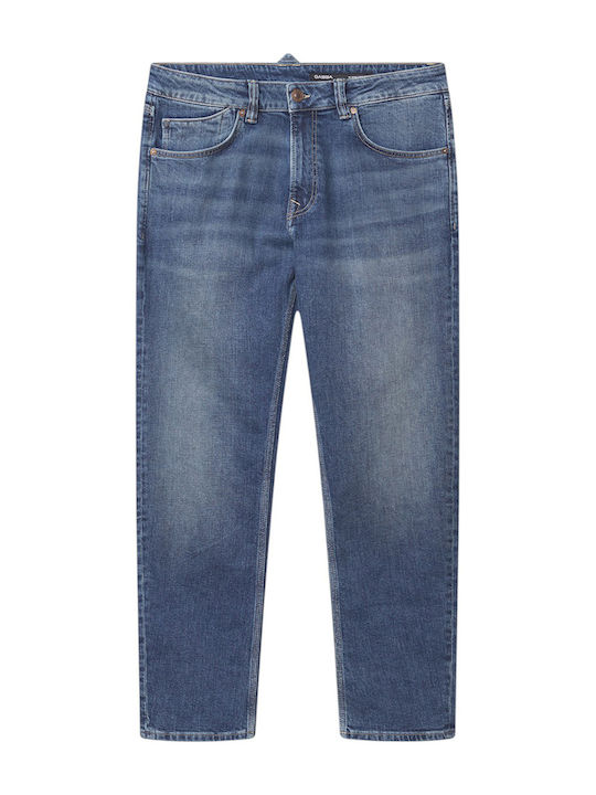 Men's Jeans Pants with Loose Tapered Fit Blue