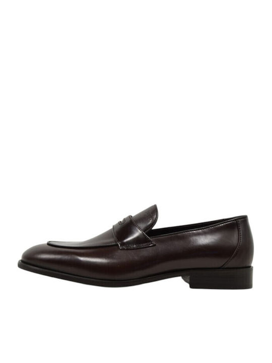 Leather Men's Loafers in Brown Colour
