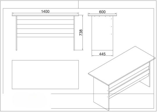 SteweHome Σετ Σαλονιού 4τμχ STE-005179-P5179