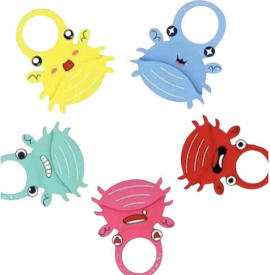 Queen Mother Cheerful Crab Αδιάβροχη Σαλιάρα Σιλικόνης με Τσέπη Cheerful Crab