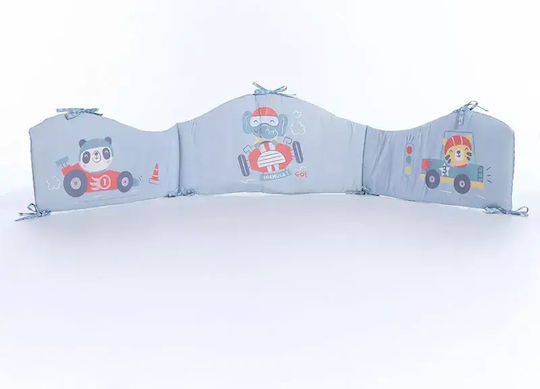 Nef-Nef Homeware Super Boy Πάντα Κλασική για τα Κάγκελα της Κούνιας Blue 40cm