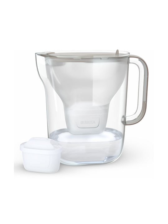 Brita Style Essential Xl Sandy + Mx Pro Pure Plastic Serving Jug with Filter 3600ml