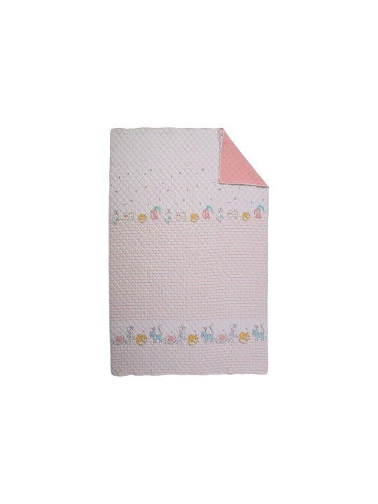 Nef-Nef Homeware Παιδικό Κουβερλί Μονό Cat Life Ecru/pink 180x240εκ.