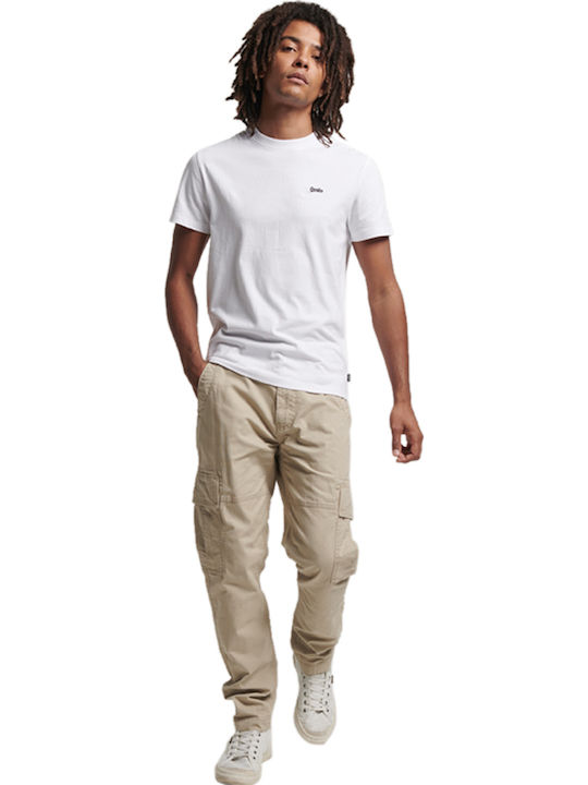 Trousers Cargo Elastic Ecru
