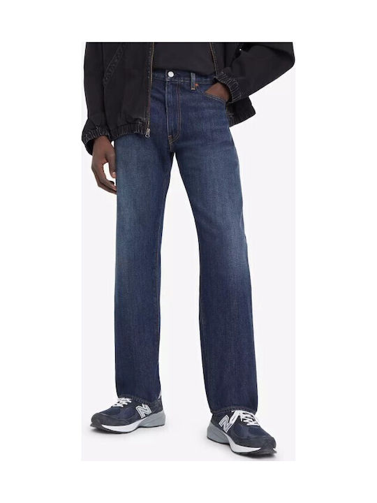555 Men's Jeans Pants with Relaxed Straight Fit Blue