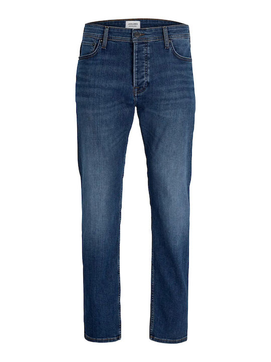 Men's Jeans Elastic With Regular Tapered Fit Dark Blue