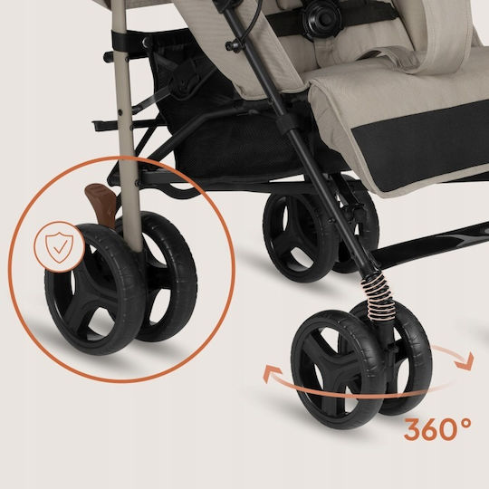 Lionelo Irma Umbrella Stroller Suitable for Newborn Beige Sand
