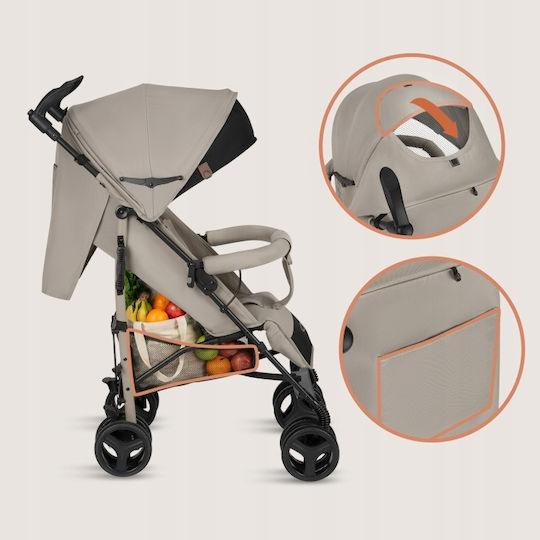 Lionelo Irma Umbrella Stroller Suitable for Newborn Beige Sand
