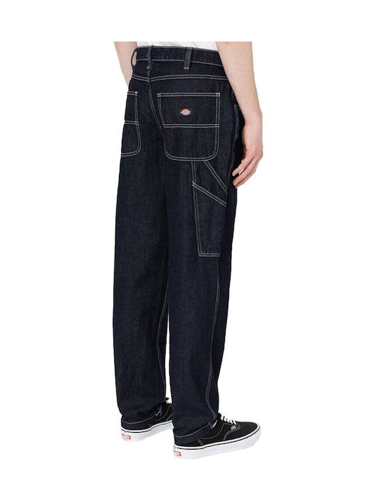 Garyville Ανδρικό Παντελόνι Τζιν με Regular Straight Εφαρμογή Navy Μπλε