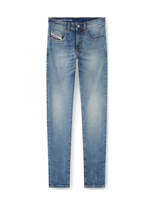 2019 D-strukt Ανδρικό Παντελόνι Τζιν με Slim Εφαρμογή Medium Aged Denim