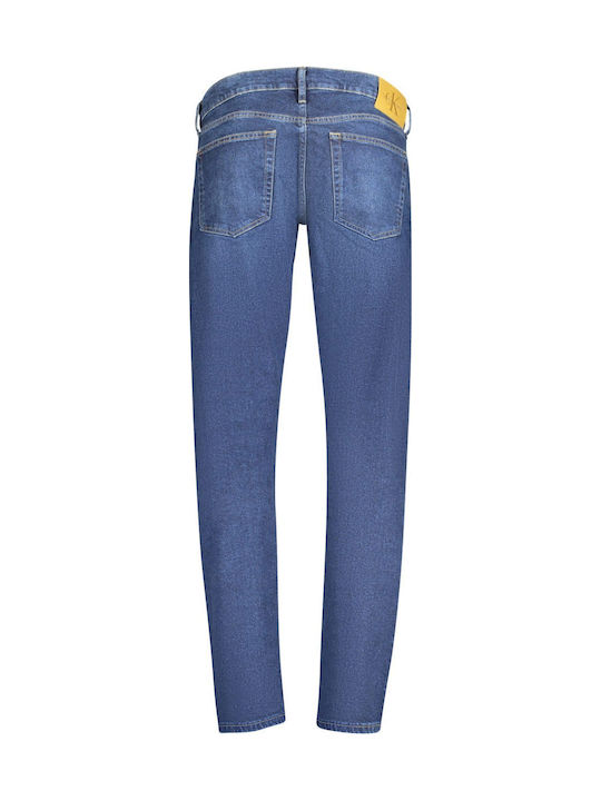 Men's Jeans Pants Elastic with Slim Tapered Fit Blue