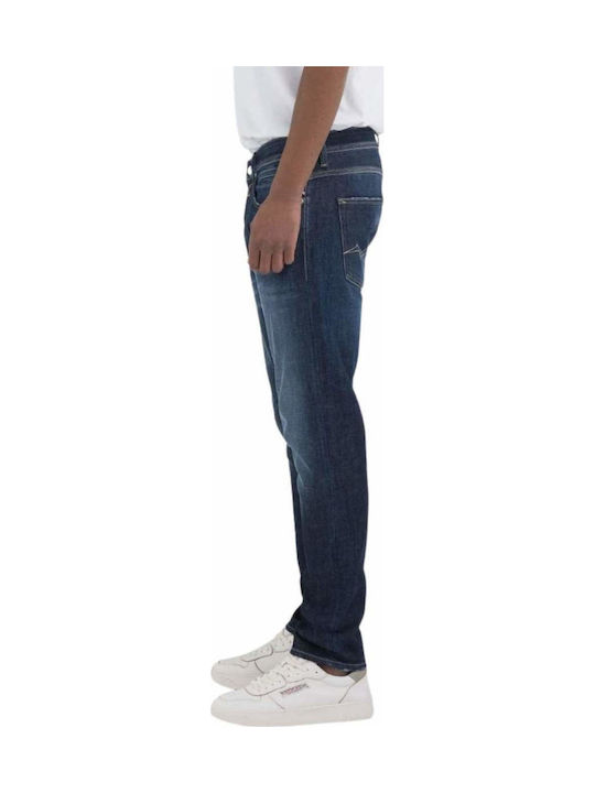 Willbi Men's Elastic Jeans Pants with Regular Straight Fit Blue