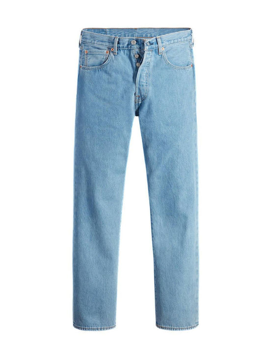 501 Pantaloni Jeans pentru Bărbați Cropped Med Indigo