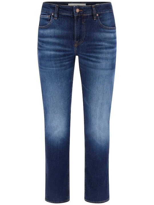 Angels Men's Jeans Pants With Slim Straight Fit Navy Blue