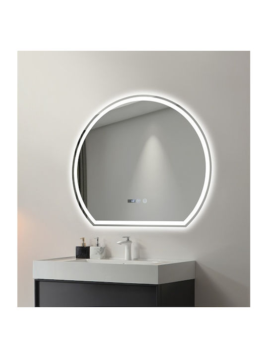 Огледало За Баня LED Touch Mirrorlux Electra S-4977 Кръгло 700x800мм