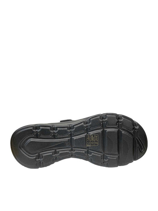Anatomische Flatforms Damen Schwarz