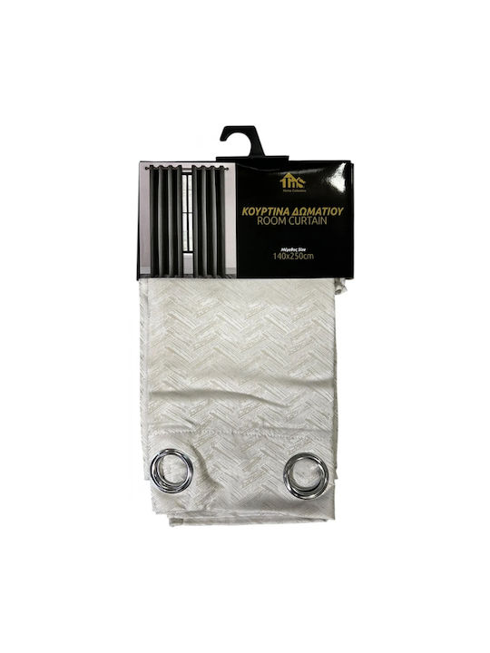 Curtain with Grommets 2 Colors 140x250cm
