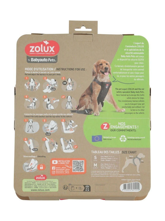 Zolux Reise Sicheres Rotes Hundegeschirr