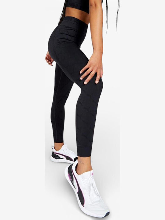 Evoknit Training Damen Leggings Gekürzt Hohe Taille Schwarz