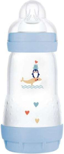 Mam Kunststoff Babyflasche Gegen Koliken mit Silikon Sauger für 2+ Monate Beigefarben 260ml