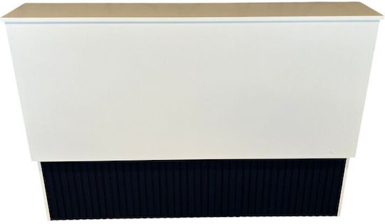 Bancă Receptie Bicoloră Albă Și Neagră 160x80x105cm