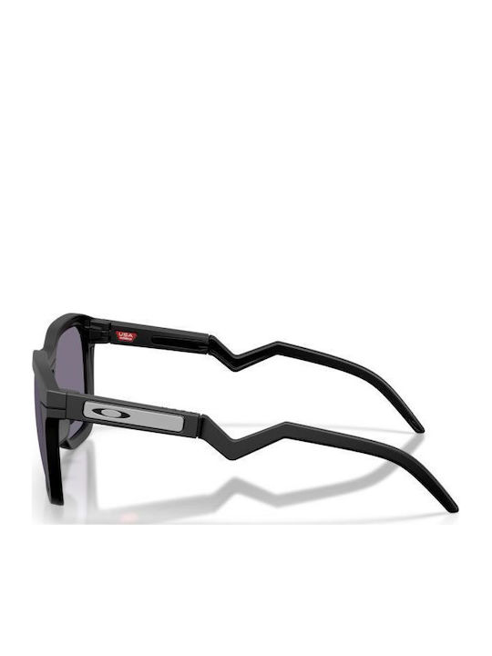 Oakley Unisex Sunglasses with Black Horn-Rimmed Frame and Gray Lenses OO9533-01