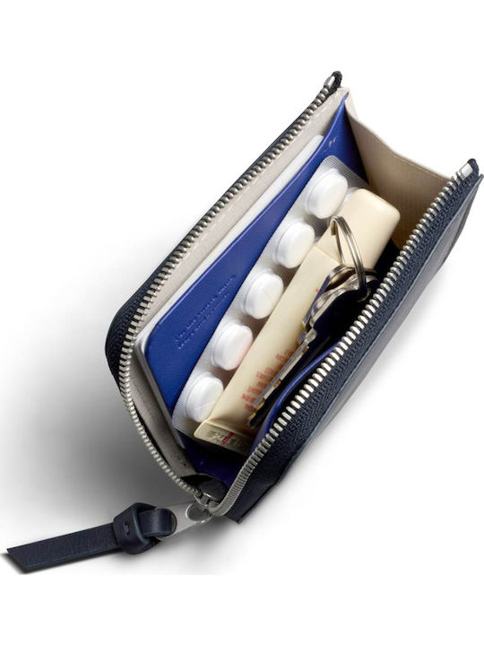 Bellroy L-образен Кожен Джобен Портфейл Тъмносин
