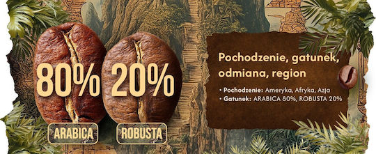 Blue Orca Coffee Cafea Espresso Arabica Ciocolată Boabe 1kg