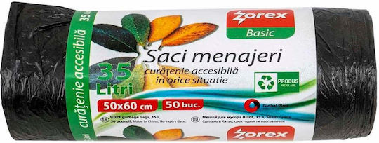 Trash Bags Capacity 35L 60x50cm 50 Pieces
