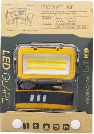 Headlamp 8 Lighting Modes Usb Z-tools W6103a Yellow Zts 8206