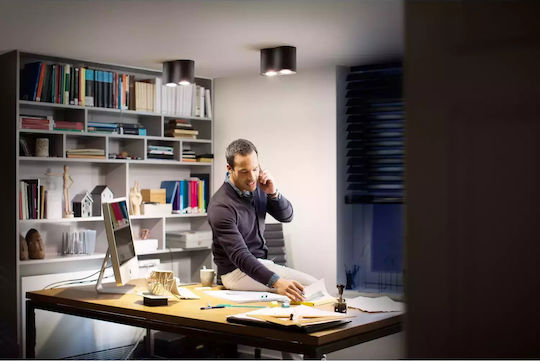 Philips Pillar Διπλό Σποτ σε Λευκό Χρώμα
