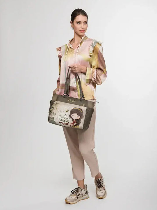 Women's Khaki Shoulder Bag